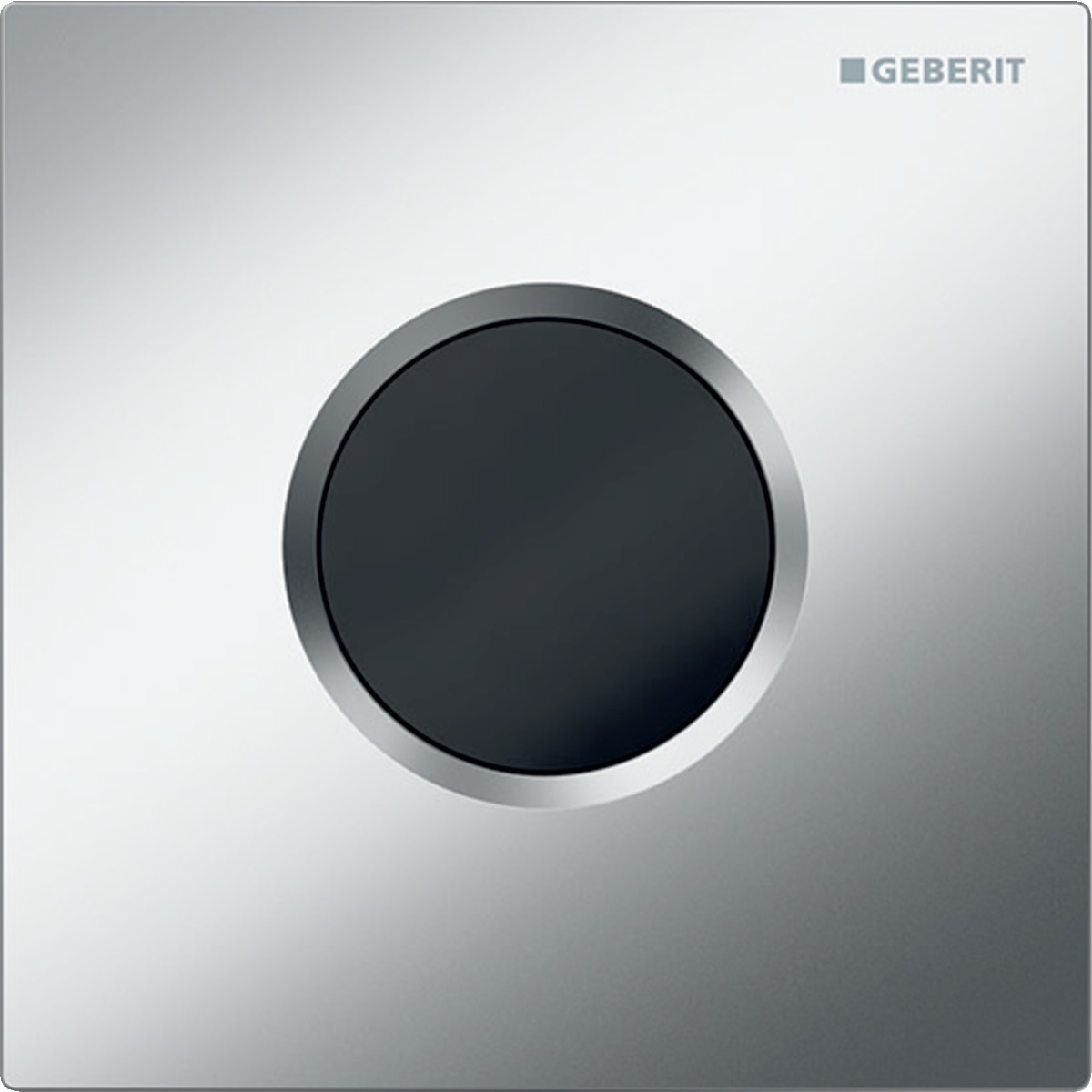 Geberit 116.021.JQ.5 Placca di comando per orinatoio Cromo Opaco con Sensore IR e Funzione di Autoregolazione