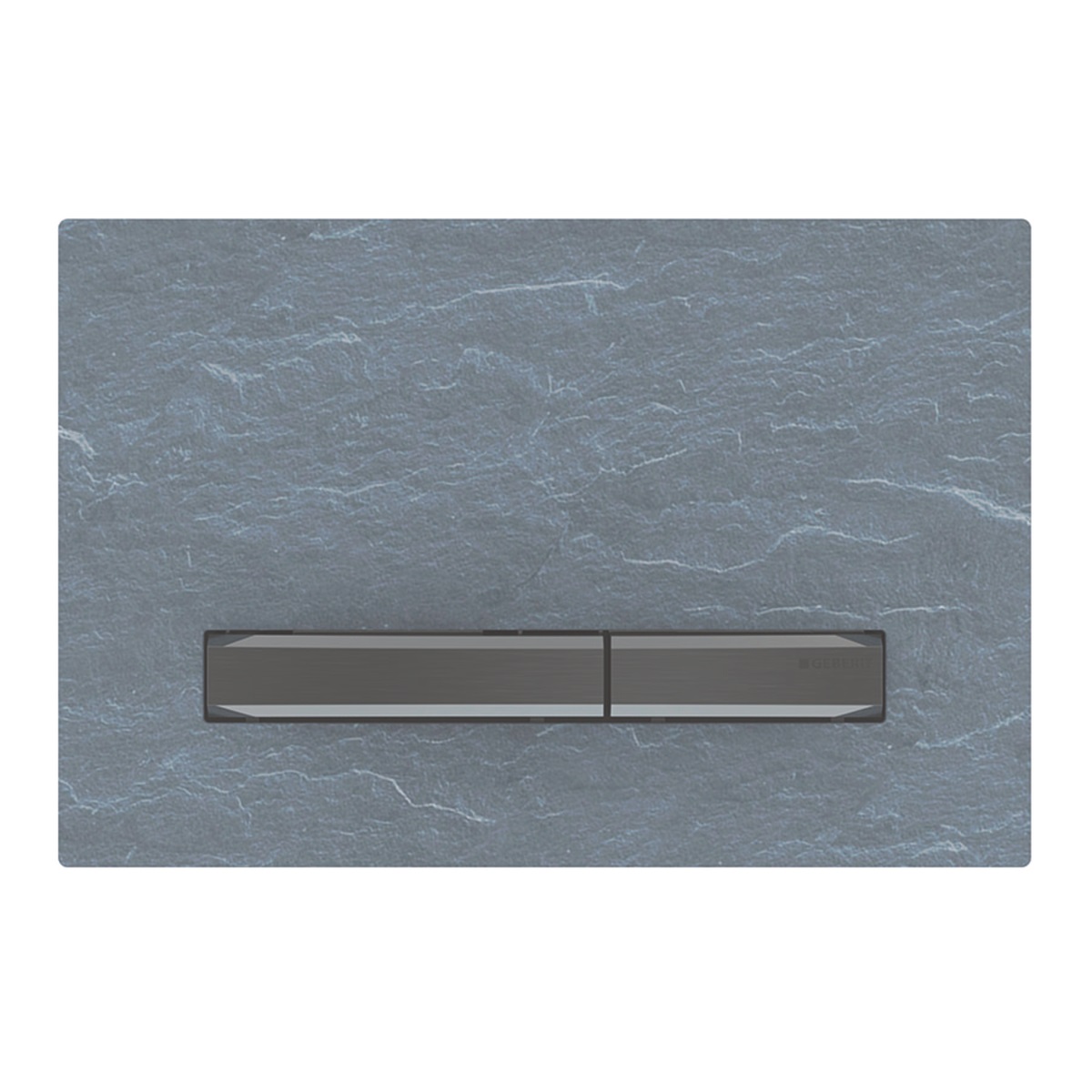 Geberit Sigma50 Square Placca di Azionamento Doppio Tasto Nero Cromato 115.671.JM.2 per Risciacquo a Due Quantità