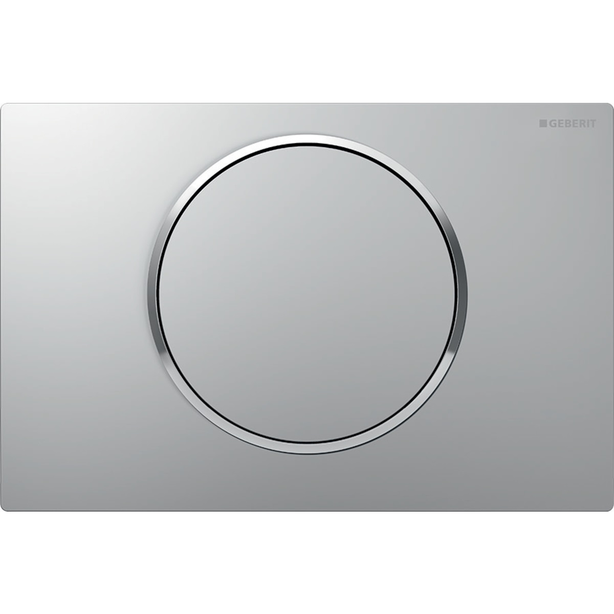 Geberit Sigma10 Placca di Comando Satinato/Cromo per Risciacquo a 1 Quantità con Azionamento Singolo