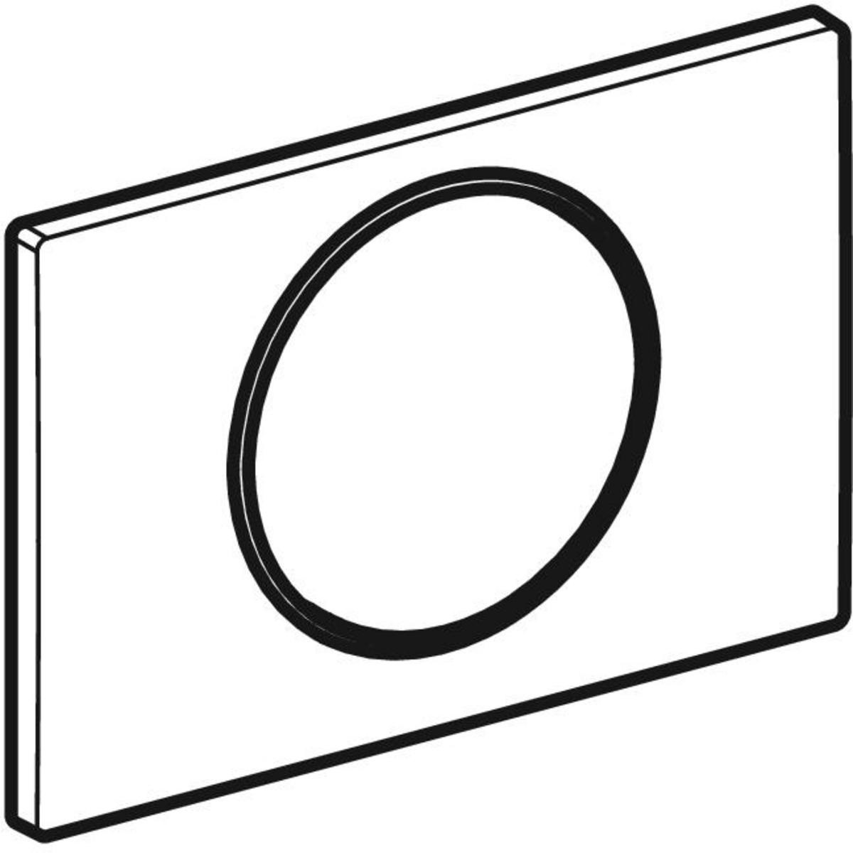 Geberit Sigma10 Placca di Comando Satinato/Cromo per Risciacquo a 1 Quantità con Azionamento Singolo
