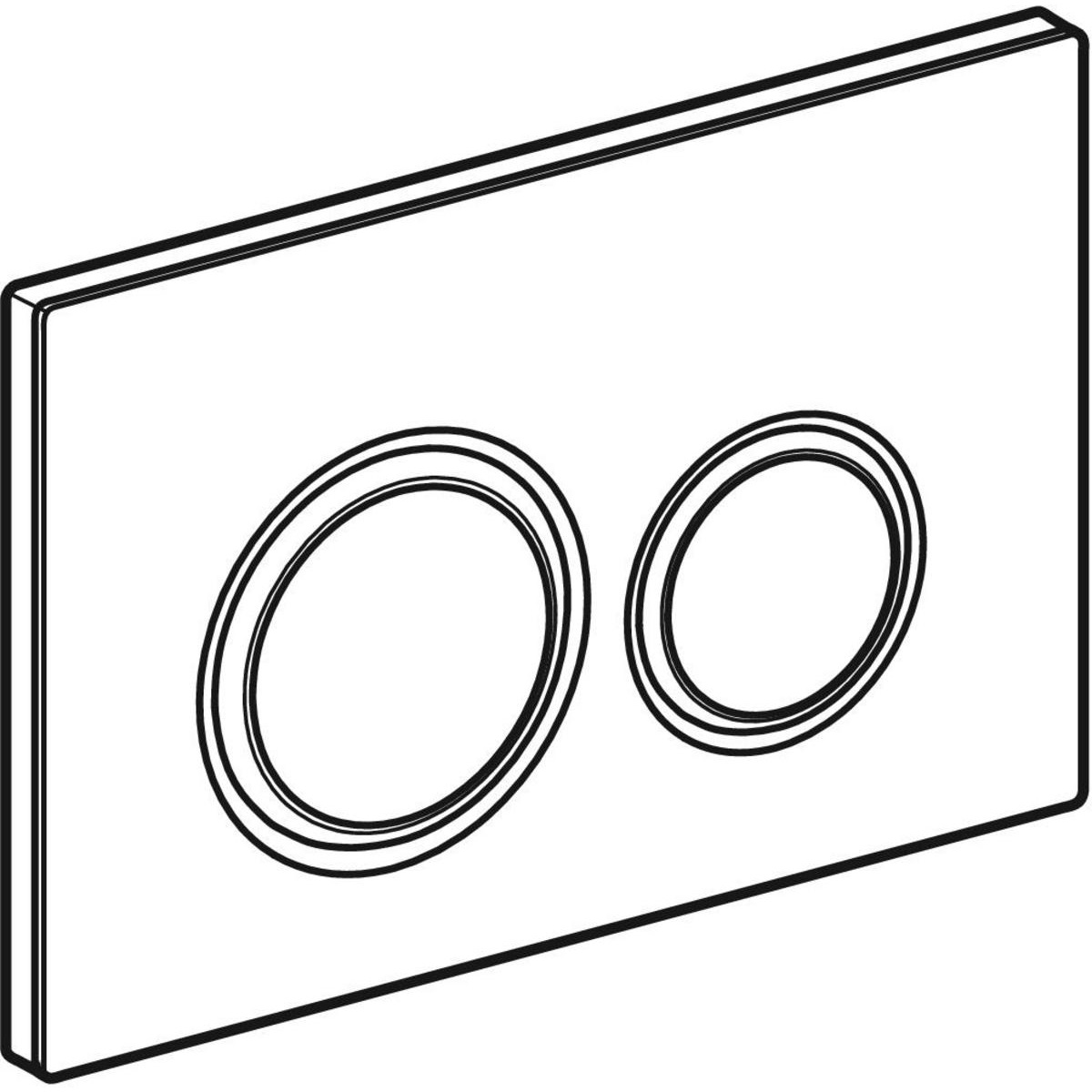 Geberit Sigma50 Placca di Comando Nero / Oro Rosso con Doppio Tasto per Risciacquo a 2 Quantità