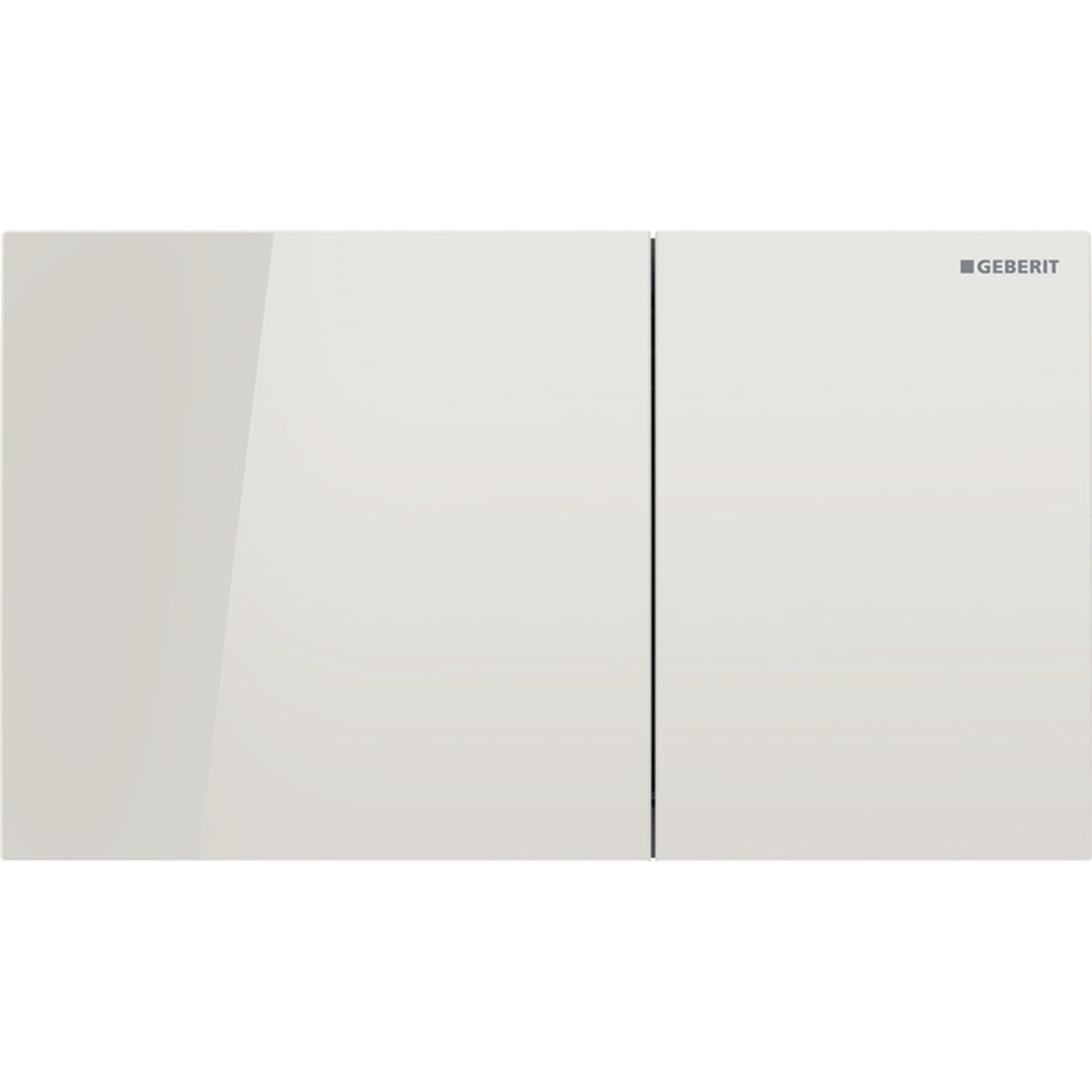 Geberit Sigma70 Placca di comando per WC in Vetro Grigio Sabbia - Doppio Tasto, 25x14,6 cm, Montaggio Rapido