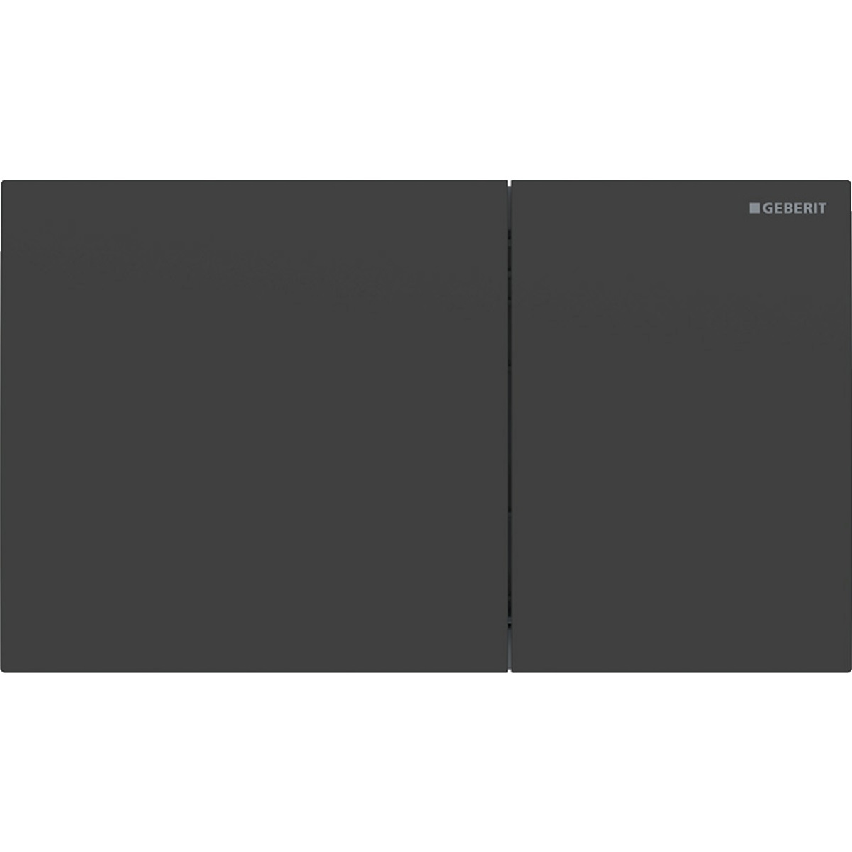 Geberit Sigma70 Placca di comando per WC Nero Opaco 115.622.14.1 - Doppio Tasto, Acciaio Inox, Montaggio Facile