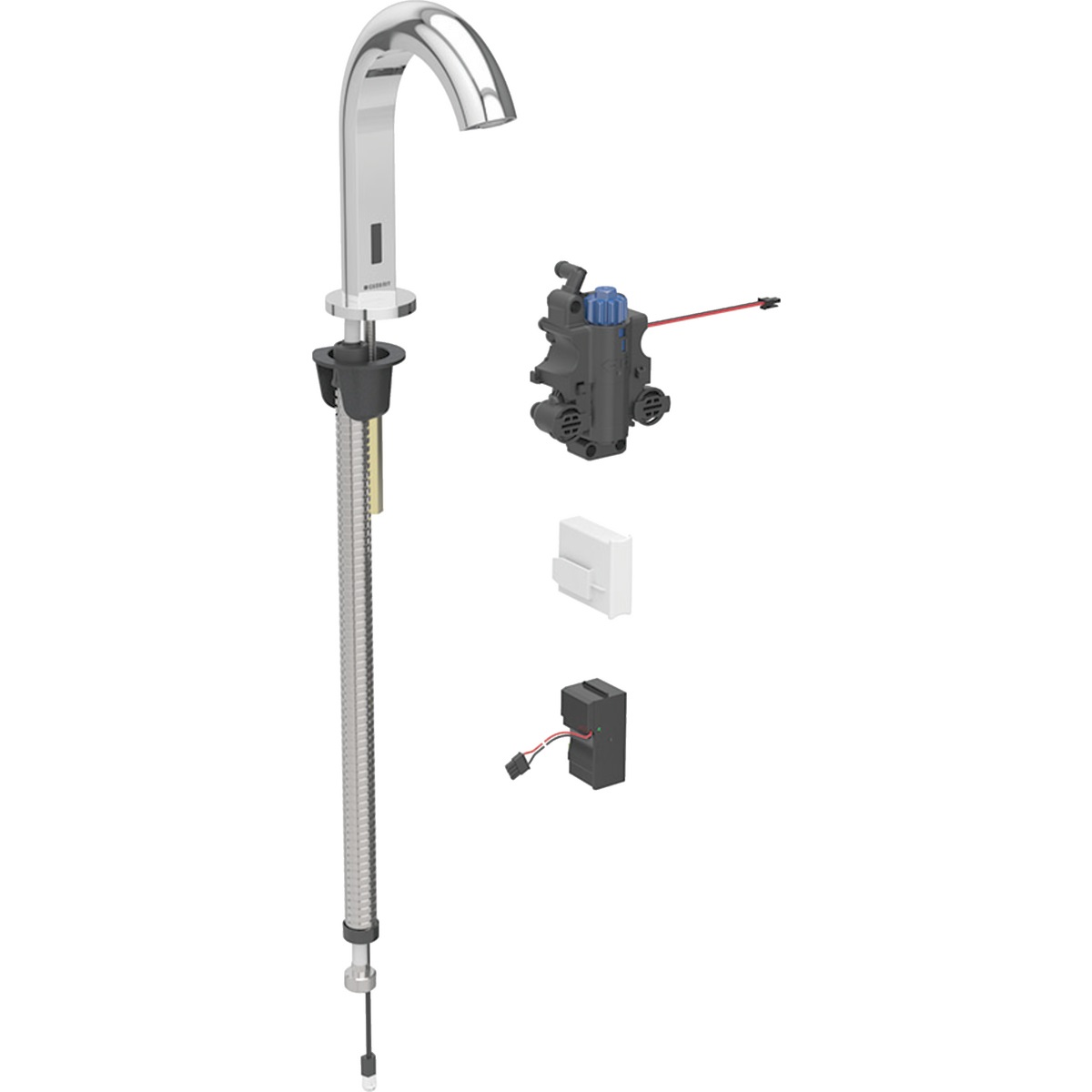 Geberit Piave Rubinetto Lavabo Cromo con Attivazione Touchless e Aeratore