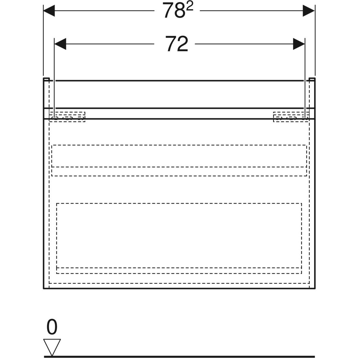 Geberit 501.909.00.1 particolare d' armadio Noce