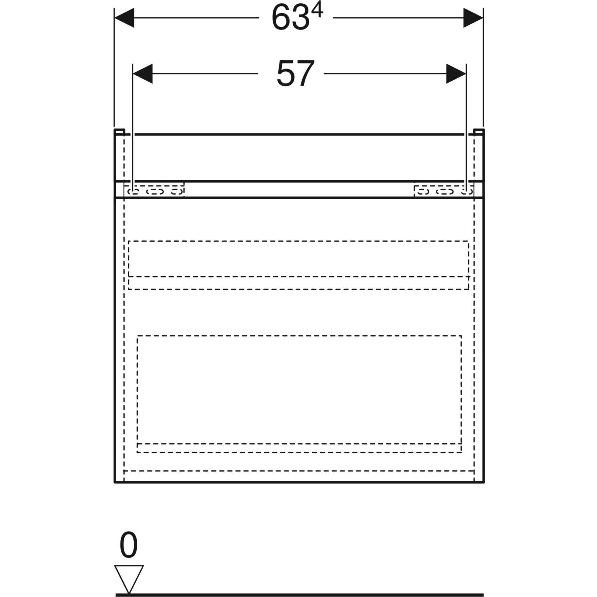 Geberit 501.907.JR.1 particolare d' armadio Noce