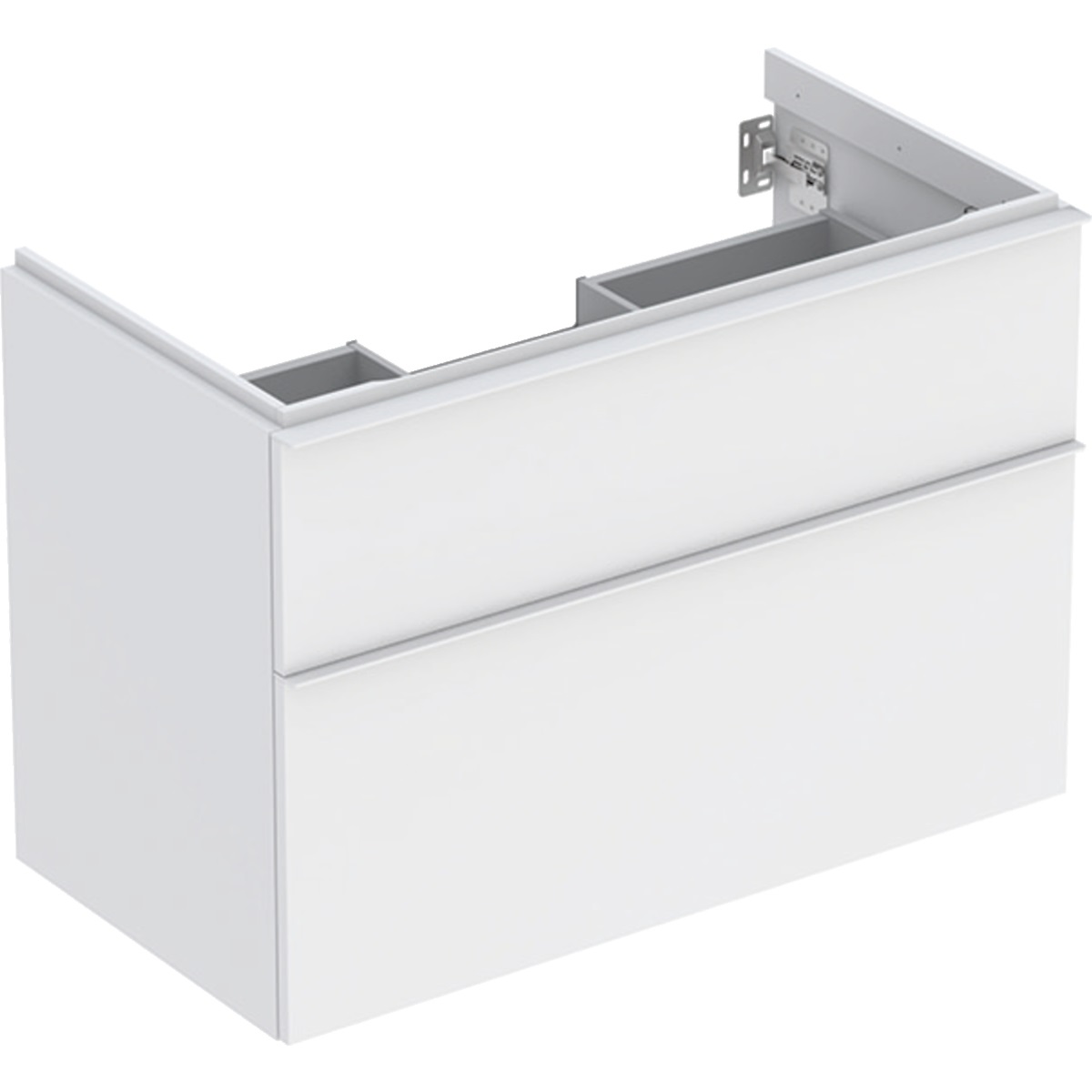 Geberit iCon Sottolavabo Sospeso Bianco con 2 Scomparti Estraibili e Chiusura Ammortizzata - 88,8x47,6x61,5 cm