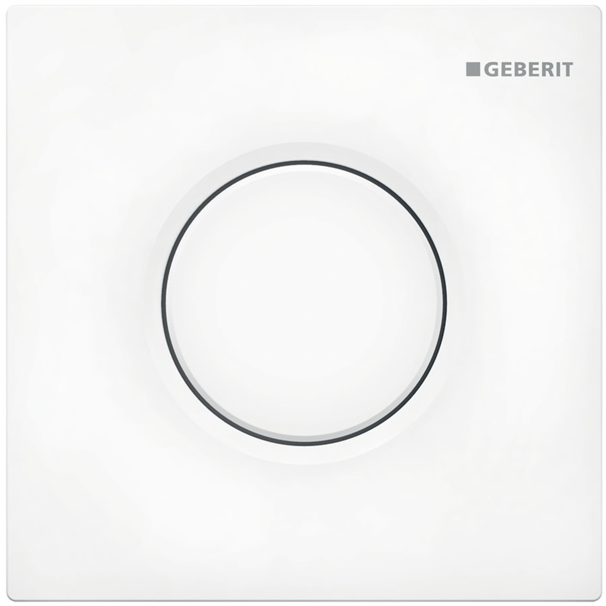 Geberit 116.011.11.5 Placca di Azionamento Cromato Lucido per Orinatoi - Attivazione Manuale con Telaio di Fissaggio