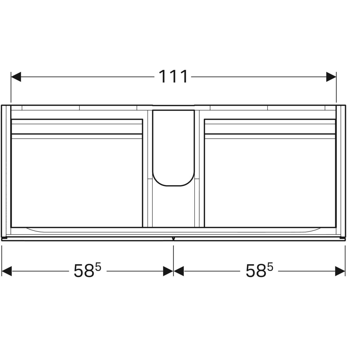 Geberit 500.518.00.1 armadietto di conservazione per bagno