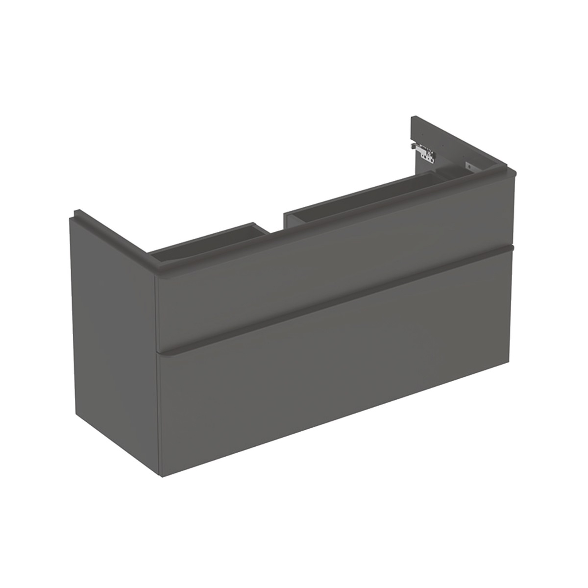 Geberit Smyle Square armadietto sottolavabo sospeso 118,4x61,7x47 cm con 2 scomparti estraibili e chiusura soft-close