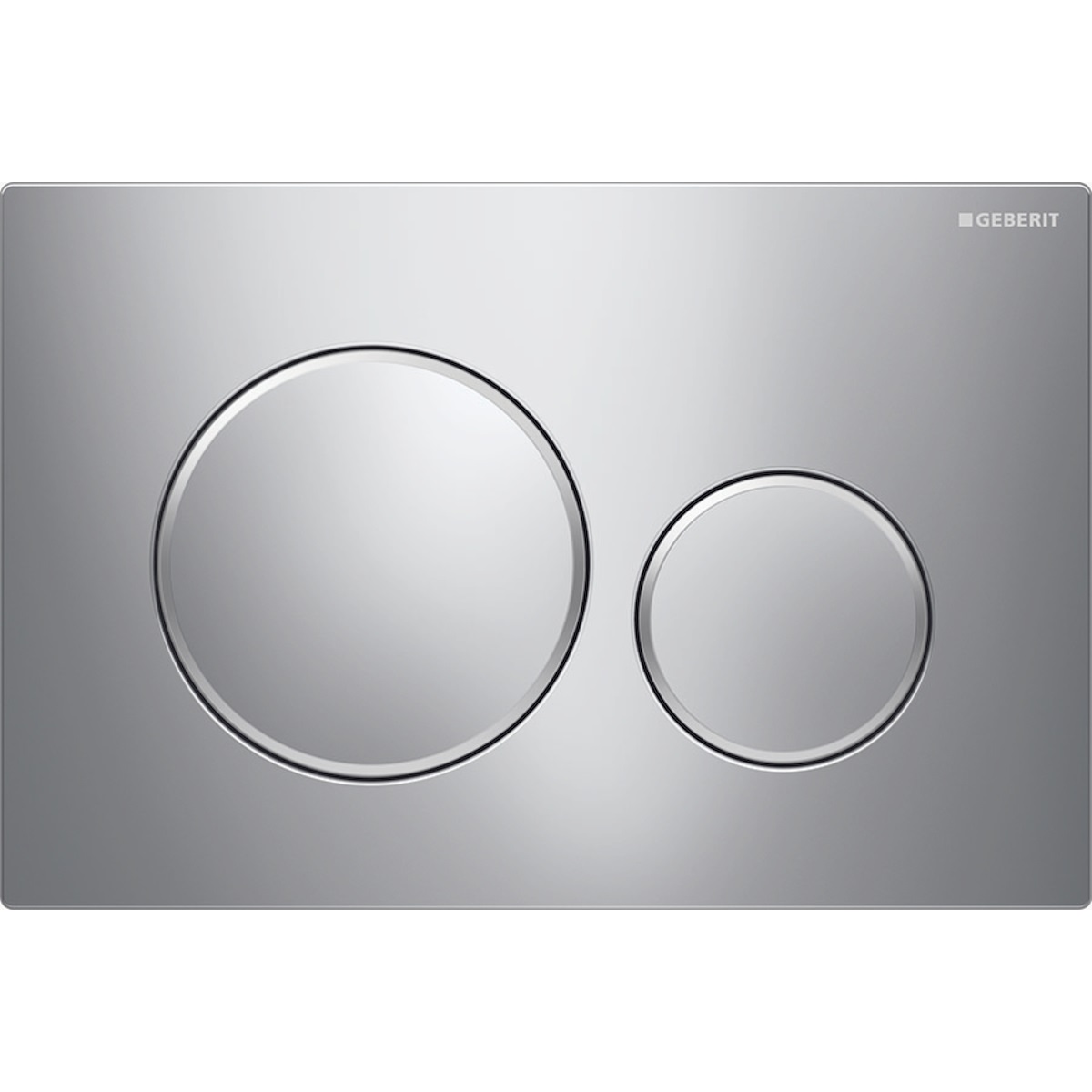Geberit Sigma 20 Placca di Comando Doppio Tasto Cromato Lucido/Satinato - 115.882.KH.1