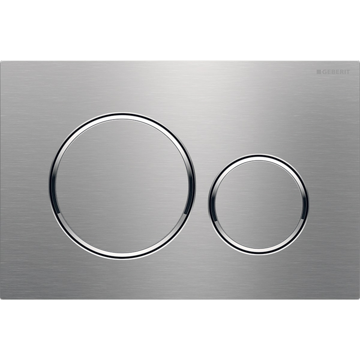 Geberit Sigma 20 Placca di Comando Doppio Tasto in Acciaio Inox Spazzolato - 115.882.SN.1