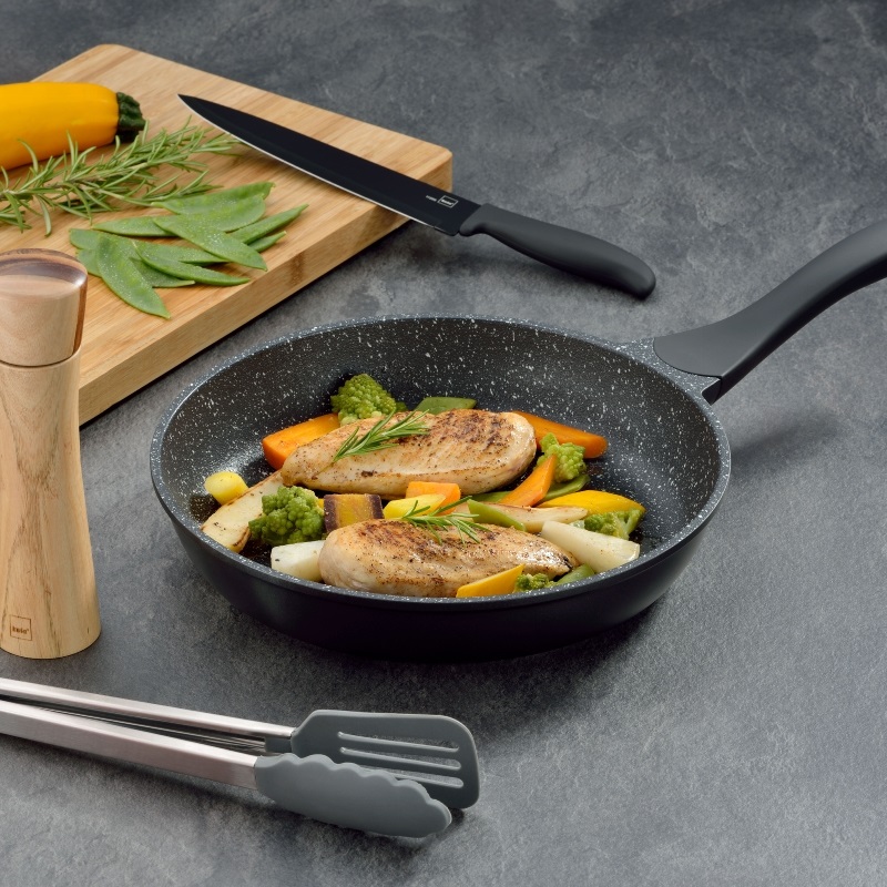 Kela Padella STELLA NOVA 28 cm - Antiaderente, Alluminio Fuso, Induzione, Manico Soft-Touch