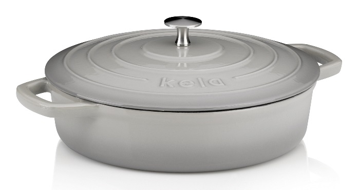 Kela Bräter Calido 28 cm Ø, 3,2 L casseruola per arrosto Ghisa
