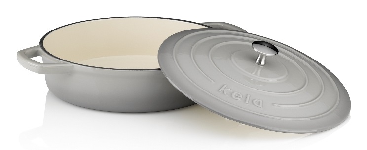 Kela Bräter Calido 28 cm Ø, 3,2 L casseruola per arrosto Ghisa