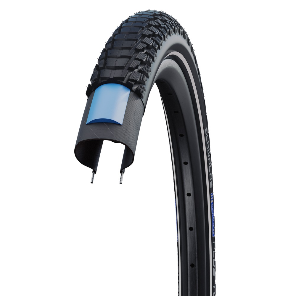 Schwalbe Marathon Plus Tour 28 x 1.50 Copertone City/Ibrido Non Perforabile con Massima Protezione contro le Forature