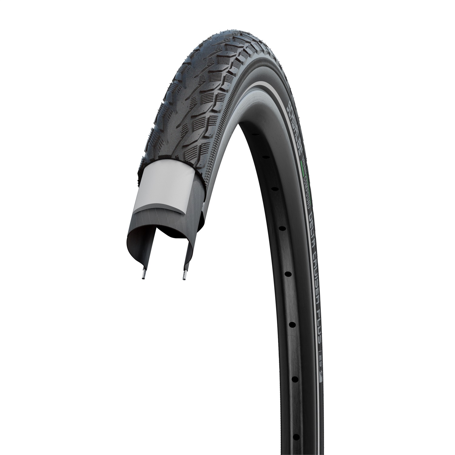 Schwalbe Delta Cruiser Plus 28 x 1.50 Pneumatico Tubeless Ready HS431 per Città/Trekking