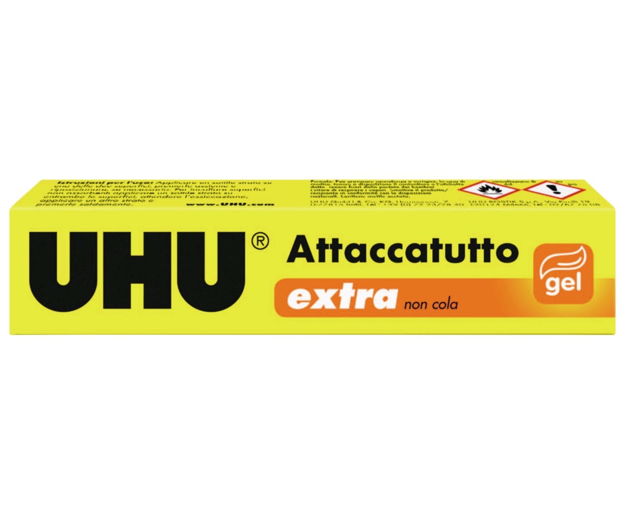 UHU Attaccatutto Extra Gel 20 ml - Colla Universale Trasparente per Carta, Legno, Stoffa e Molti Altri Materiali