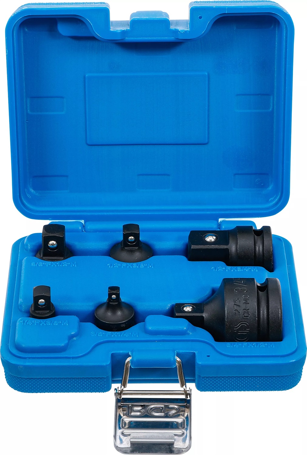 BGS 200 | Set di adattatori in acciaio al cromo molibdeno | 6 pz. compatibili con avvitatori manuali e a percussione
