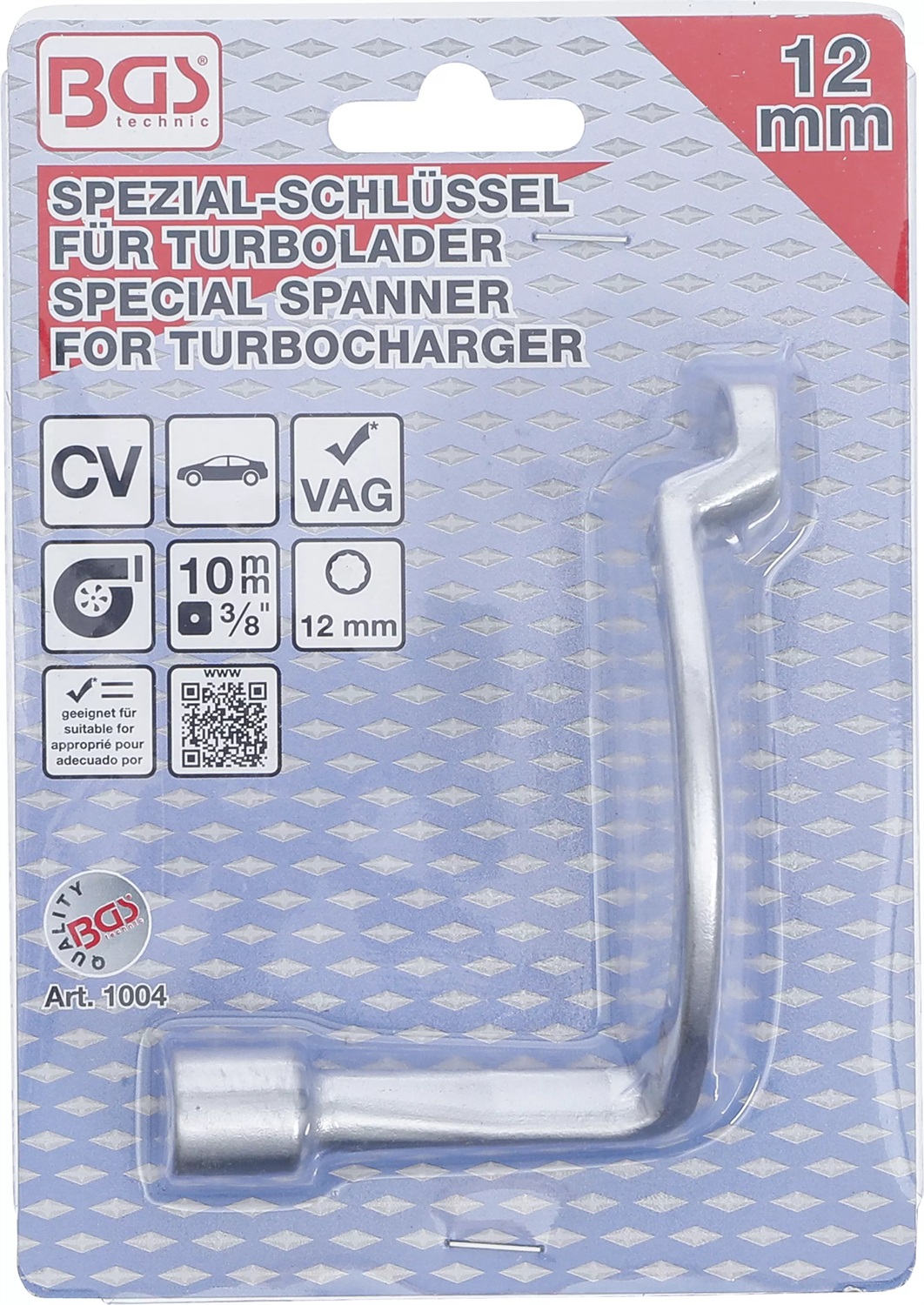 BGS Chiave Speciale per Turbocompressore Dodecagonale 12 mm - Compatibile con VW e Audi