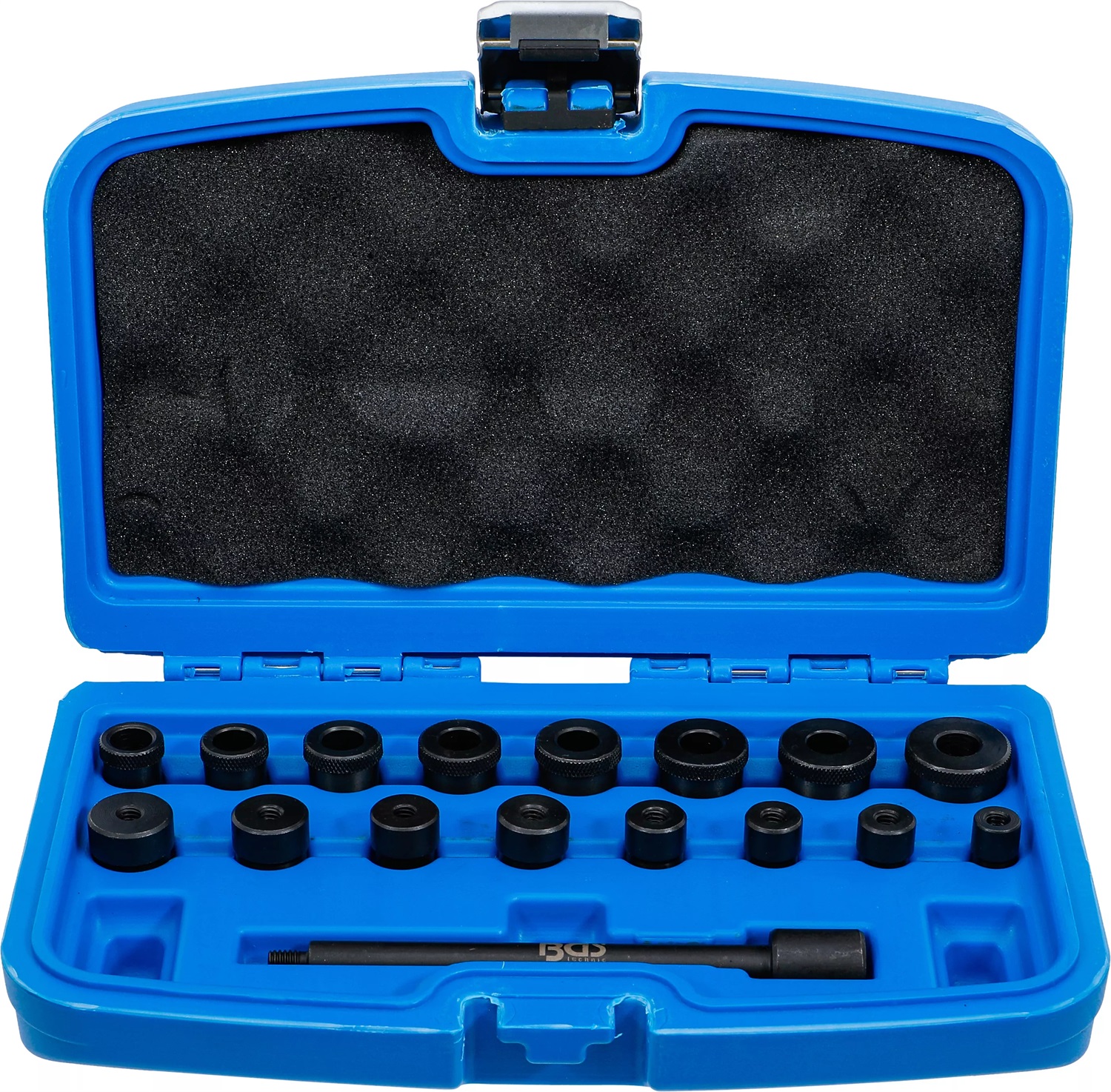 BGS Set di Utensili per Centraggio Frizione - 17 Pezzi con Adattatori Conici e per Albero Motore