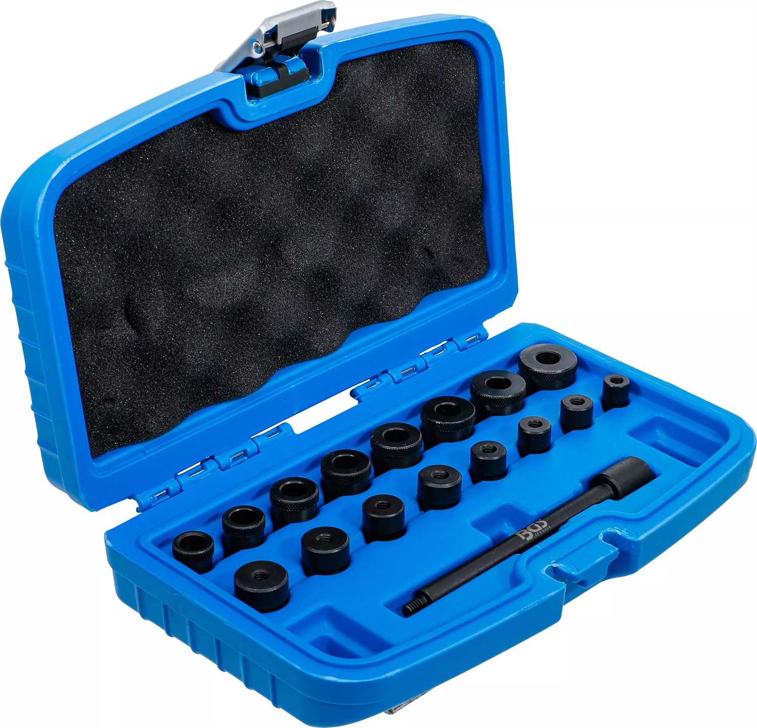 BGS Set di Utensili per Centraggio Frizione - 17 Pezzi con Adattatori Conici e per Albero Motore