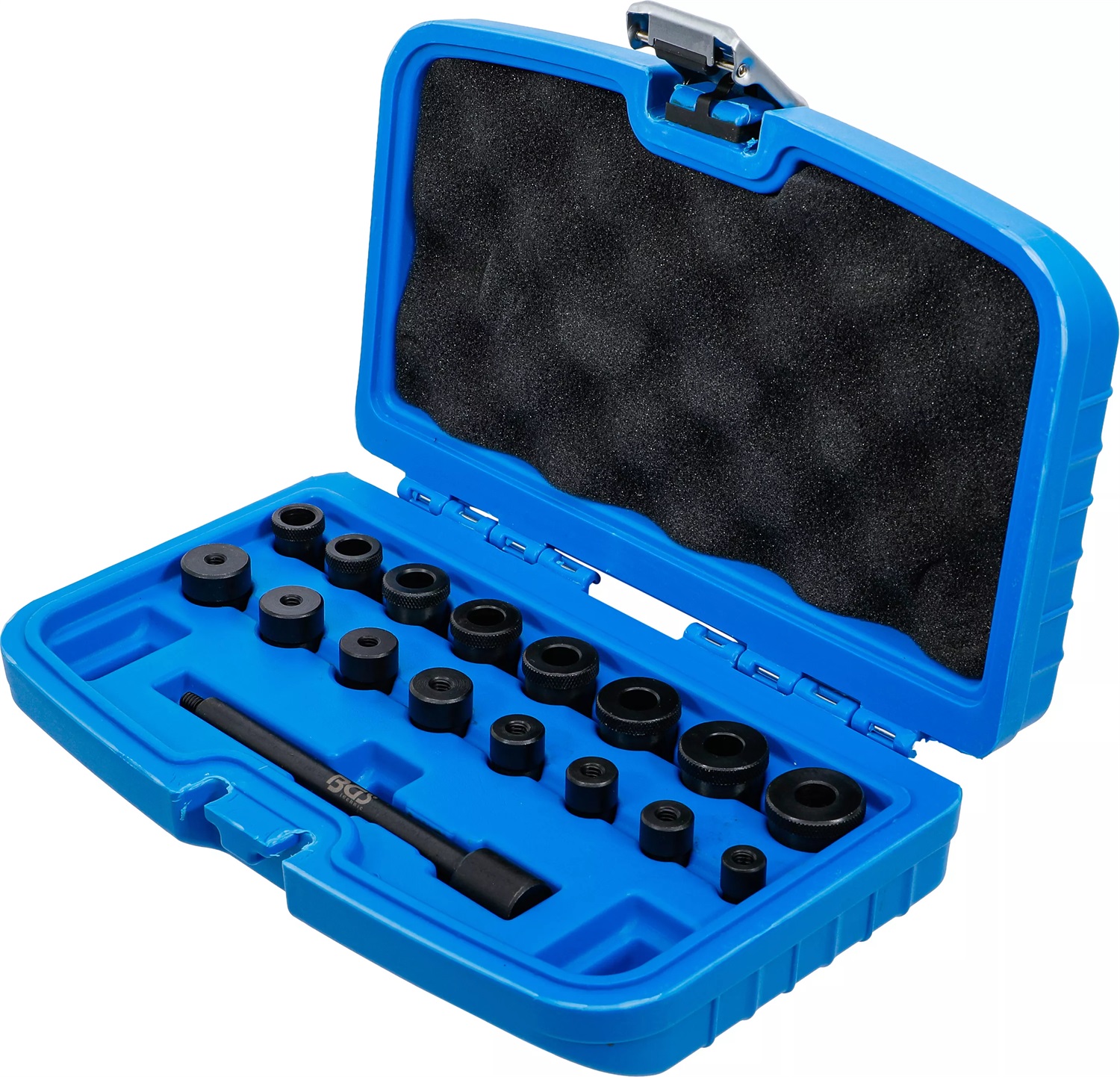 BGS Set di Utensili per Centraggio Frizione - 17 Pezzi con Adattatori Conici e per Albero Motore