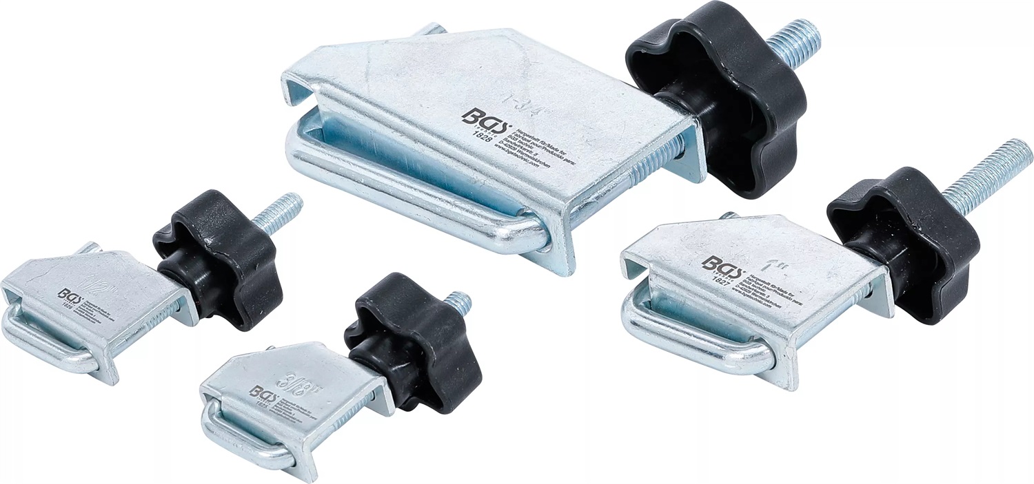 BGS technic Assortimento di fascette stringitubo - 4 pz. con morsetto orientabile per tubi fino a Ø 45 mm
