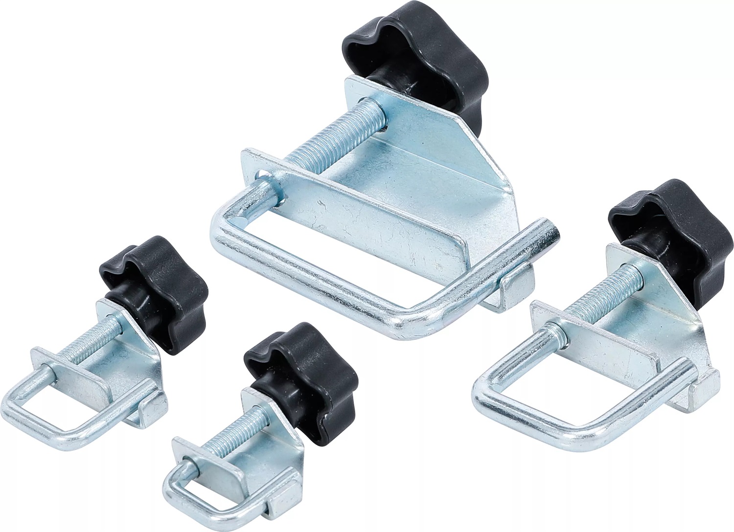 BGS technic Assortimento di fascette stringitubo - 4 pz. con morsetto orientabile per tubi fino a Ø 45 mm