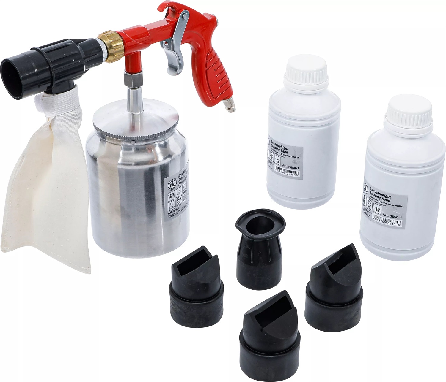 BGS technic Pneumatic Sandblaster incl. Accessories