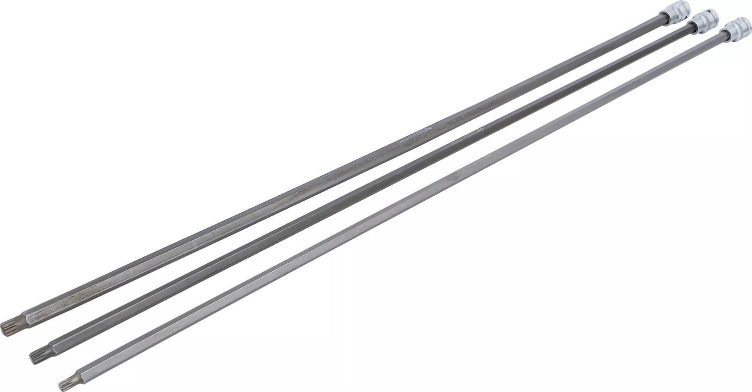 BGS Serie di Chiavi a Bussola 800 mm - Attacco 12,5 mm (1/2) Poligonale Interno per XZN - Compatibile con VAG - Set da 3 Pezzi