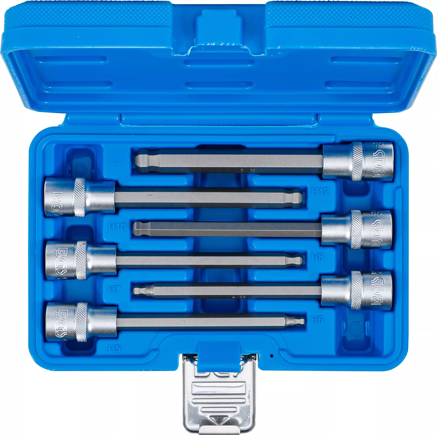 BGS BGS 4258 Set di Bussole Esagonali con Testa a Sfera, 12,5 mm (1/2
