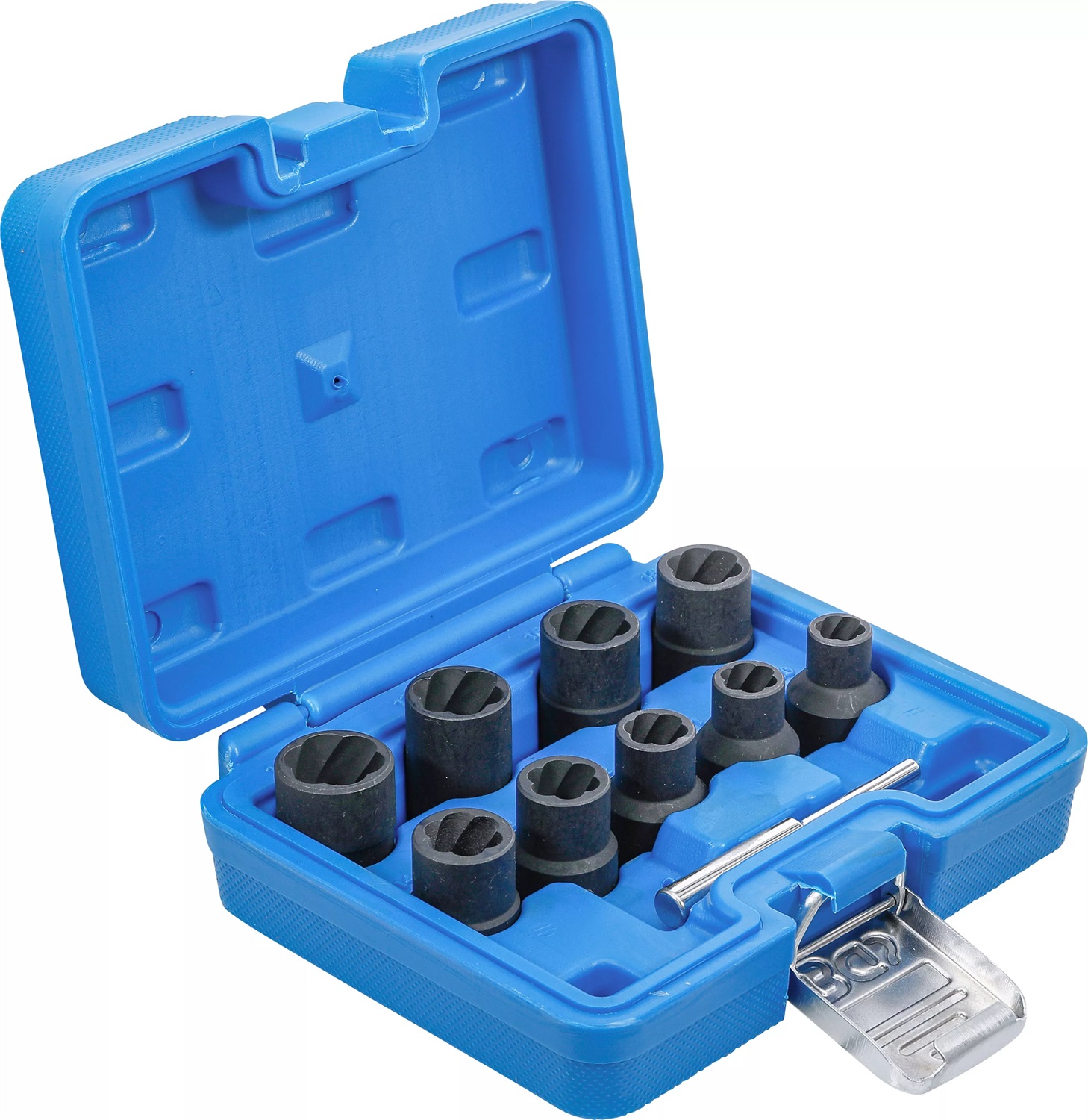 BGS Set di Chiavi a Bussola 5266 - 10 Pezzi, Attacco 12,5 mm, Dimensioni 10-19 mm, Acciaio al Cromo-Molibdeno