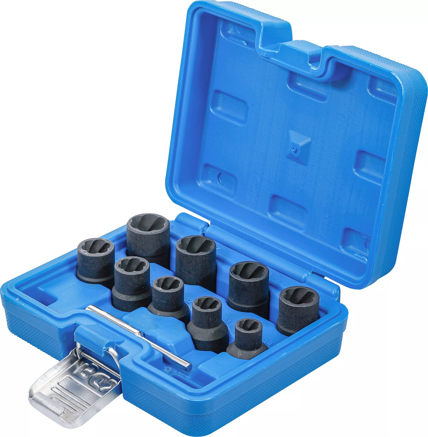 BGS Set di Chiavi a Bussola 5266 - 10 Pezzi, Attacco 12,5 mm, Dimensioni 10-19 mm, Acciaio al Cromo-Molibdeno