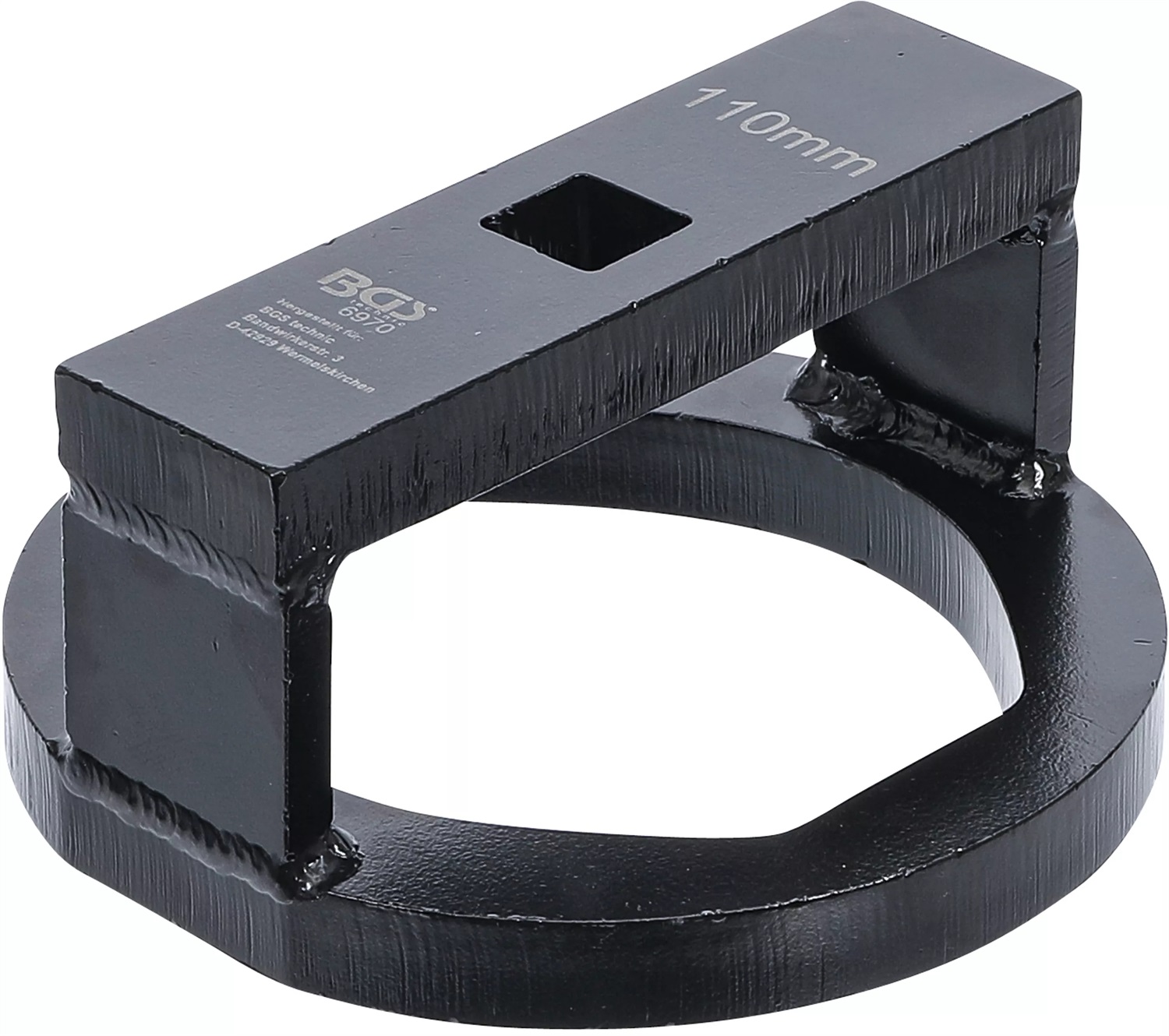 BGS 6970 - Chiave per dadi mozzo/cappucci retrotreno per assi BPW, 110 mm, adatta per uso manuale e avvitatore a percussione