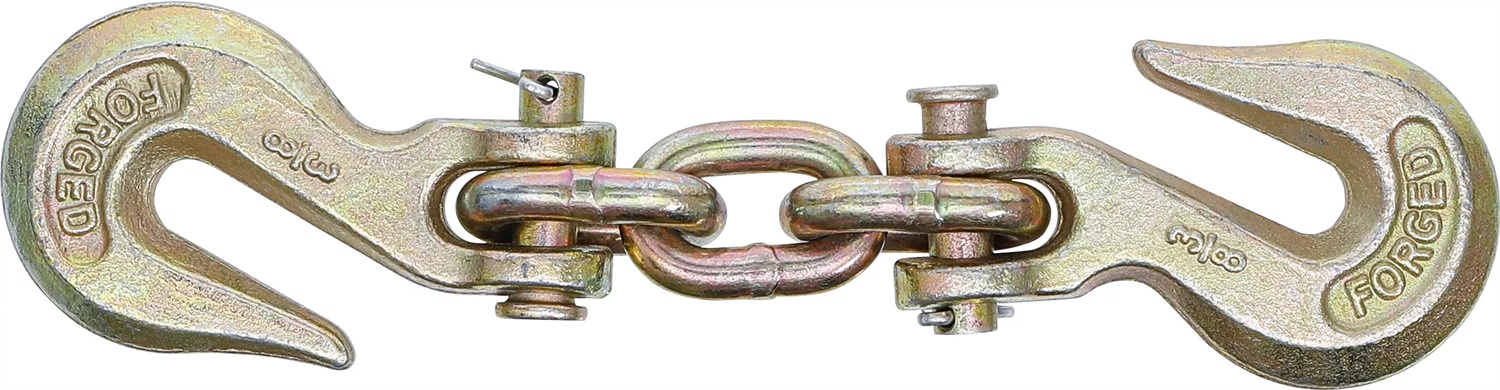 BGS Connettore Catena di Trazione con Doppio Gancio - Max. 4 t, Design Forgiato, Facile da Usare