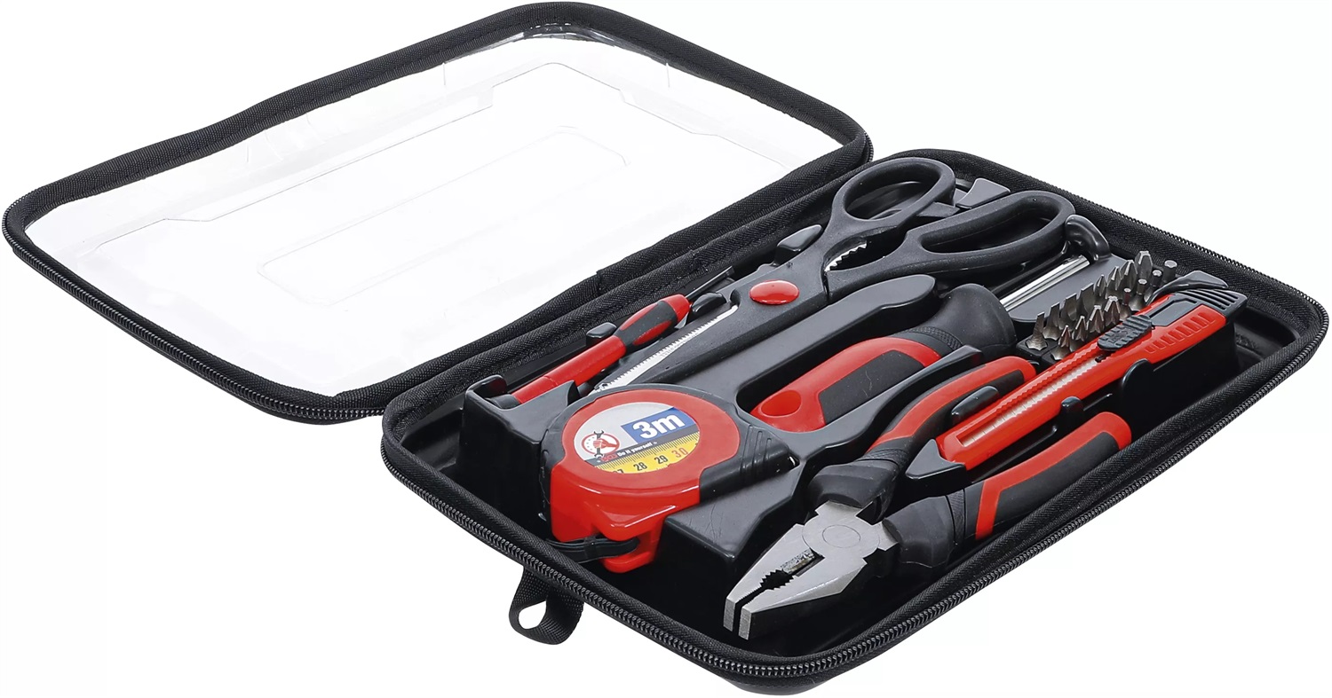 BGS Set di Utensili per Fai da Te 23 Pezzi con Pinze, Forbici e Coltello Multiuso