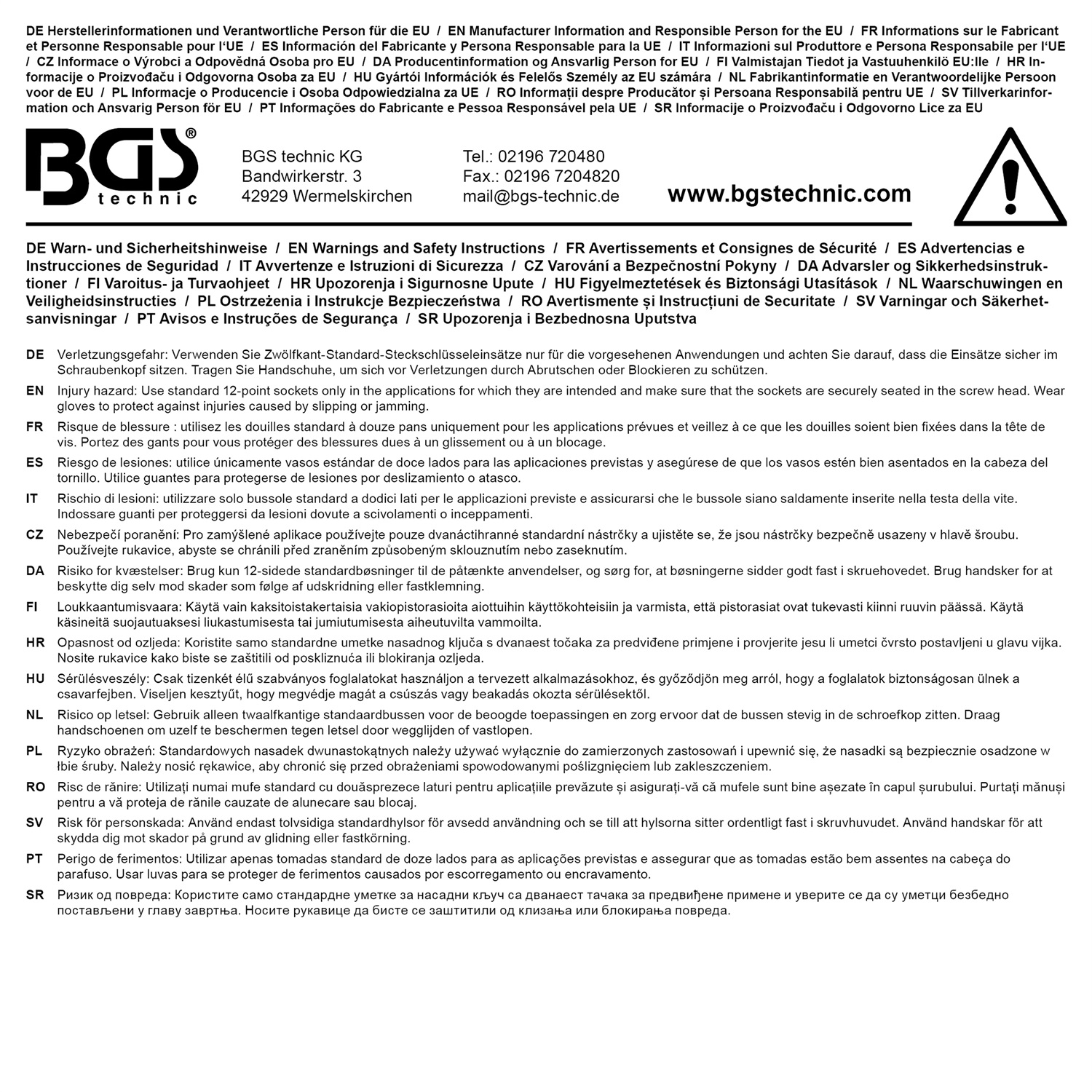 BGS technic Socket presa energia