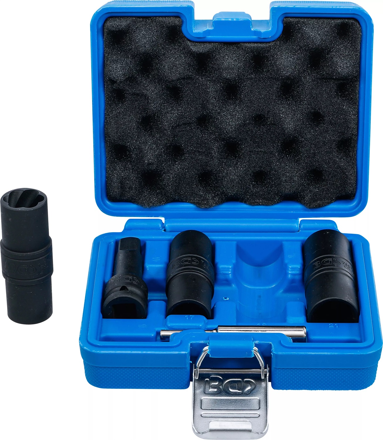 BGS technic Special Impact Double-Sided Socket Set / External Hexagon & Screw Extractors 17 - 19 - 21 mm presa energia