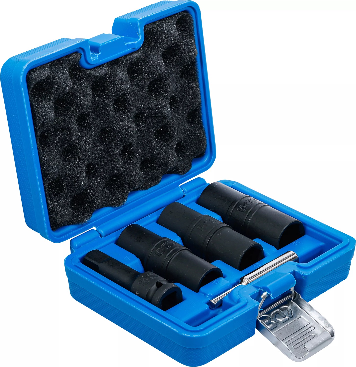 BGS technic Special Impact Double-Sided Socket Set / External Hexagon & Screw Extractors 17 - 19 - 21 mm presa energia