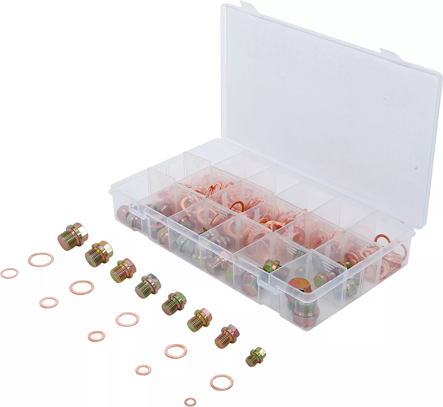 BGS Assortimento Tappi Coppa dell'Olio e Guarnizioni in Rame - 534 Pezzi