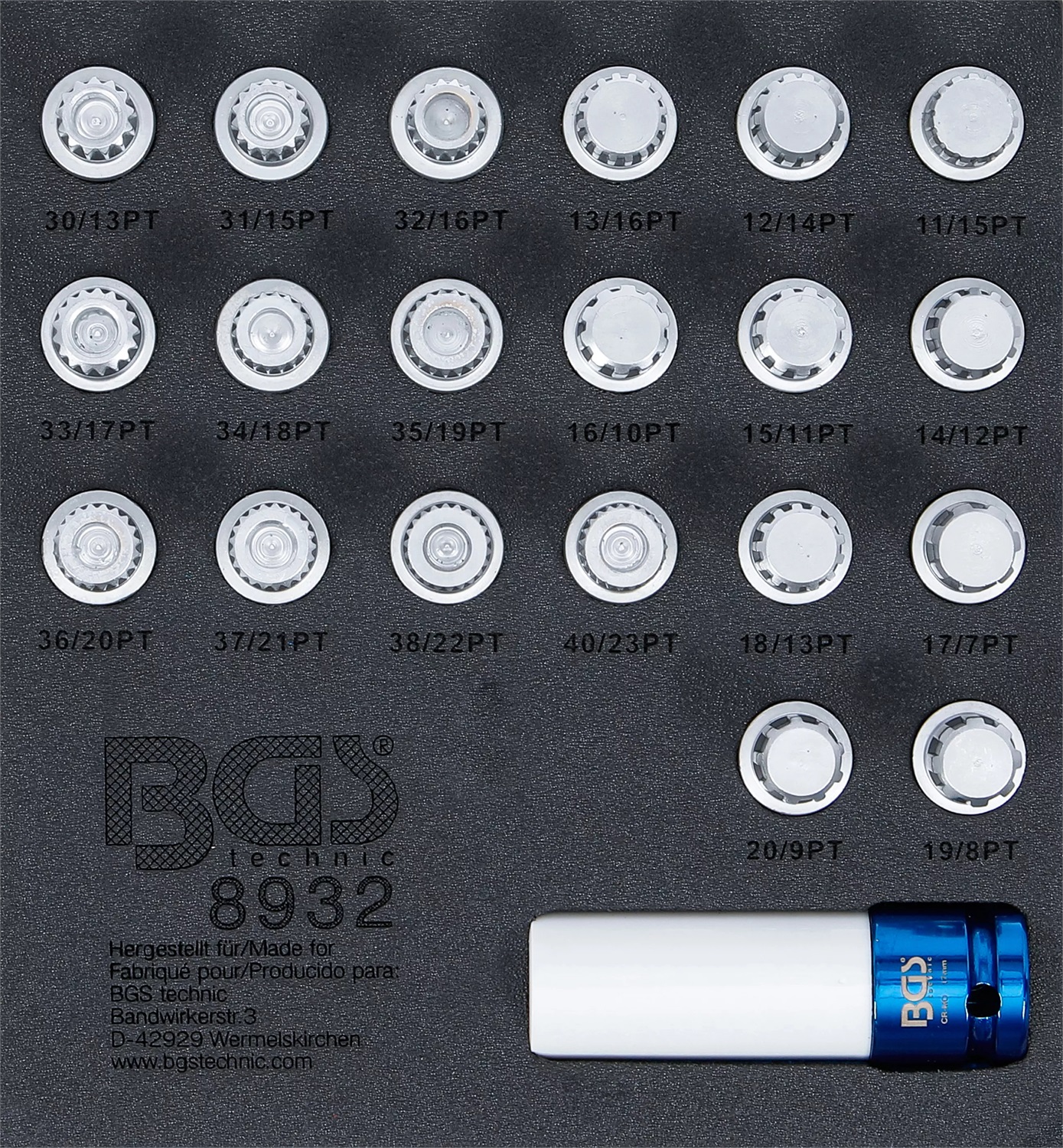 BGS 8932 - Set di Utensili Professionali per Bulloni di Sicurezza BMW, 21 Pezzi