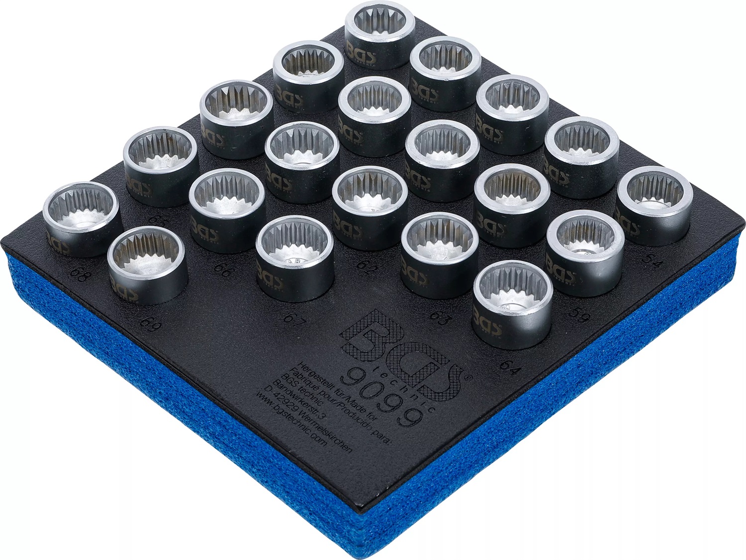 BGS 9099 - Set di Utensili per Bulloni di Sicurezza per Porsche e VW Touareg, 20 Pezzi, Qualità Professionale