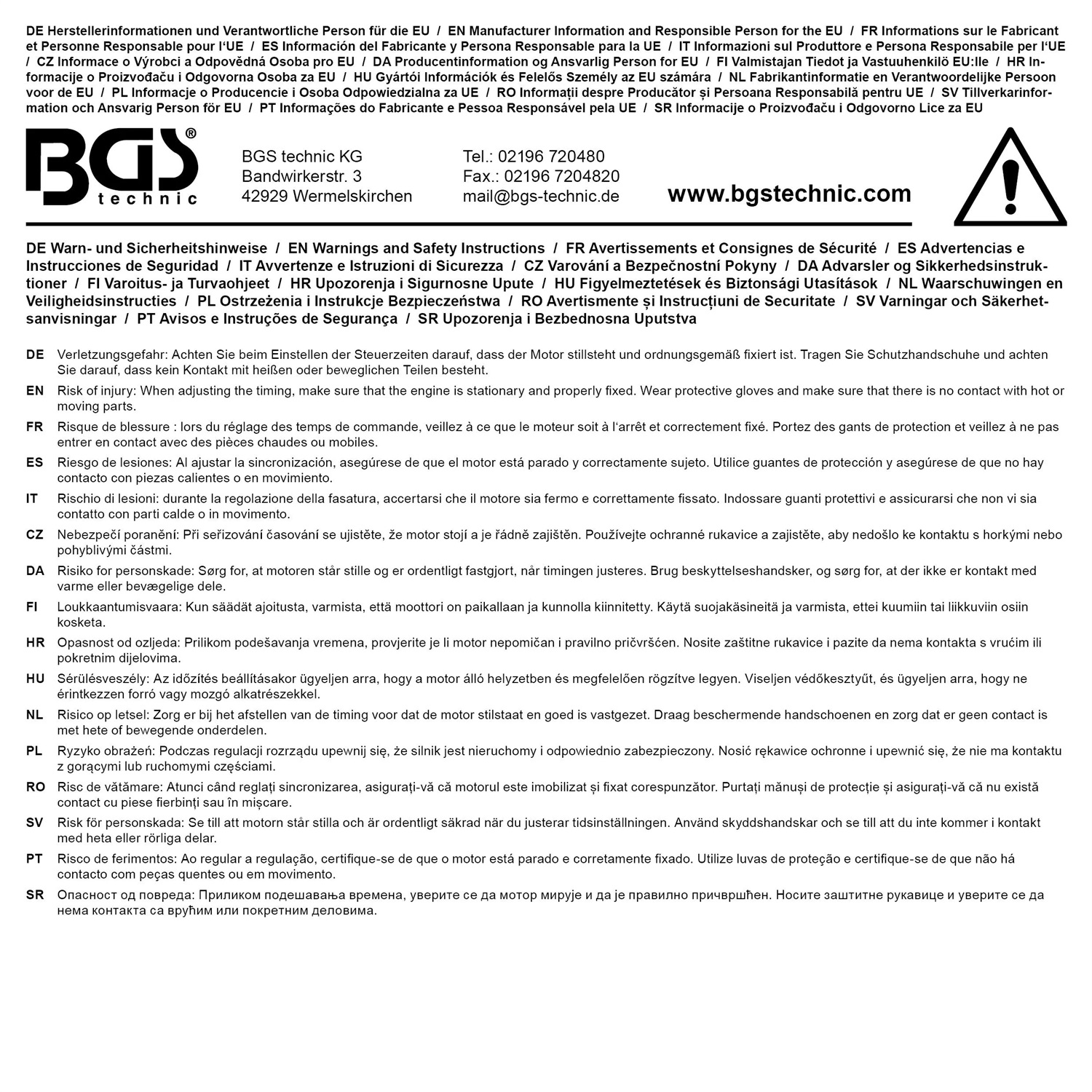 BGS Inserto Rotante per Albero a Camme VAG 1.8 / 2.0 TFSI - Adattatore Professionale per Audi A3 e A4