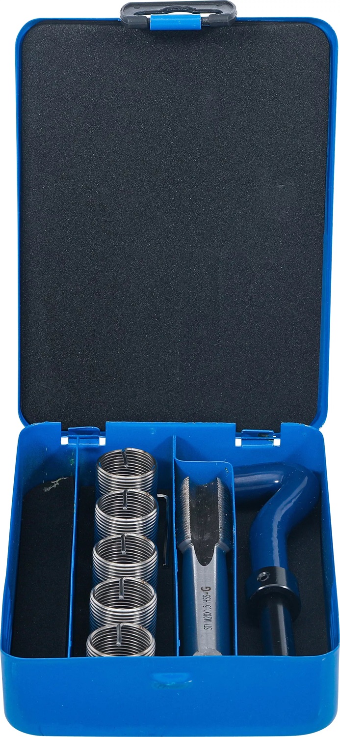 BGS technic BGS 9434 | Kit di riparazione filetti M20 x 1,5 mm | 7 pezzi | Qualità professionale