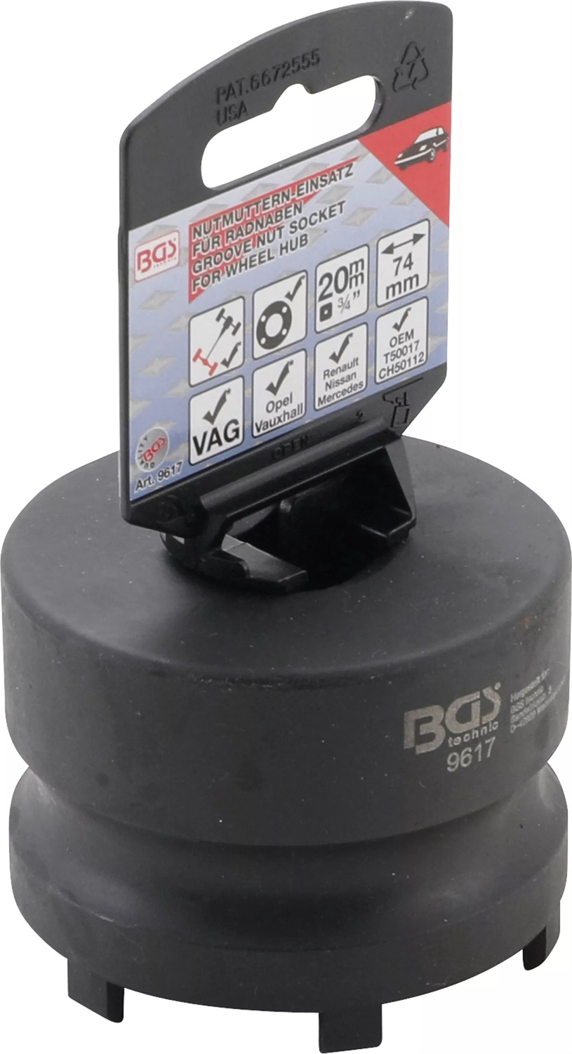 BGS technic Inserto per Dado di Bloccaggio - Compatibile con Mercedes-Benz, Nissan, Opel, Renault e VW