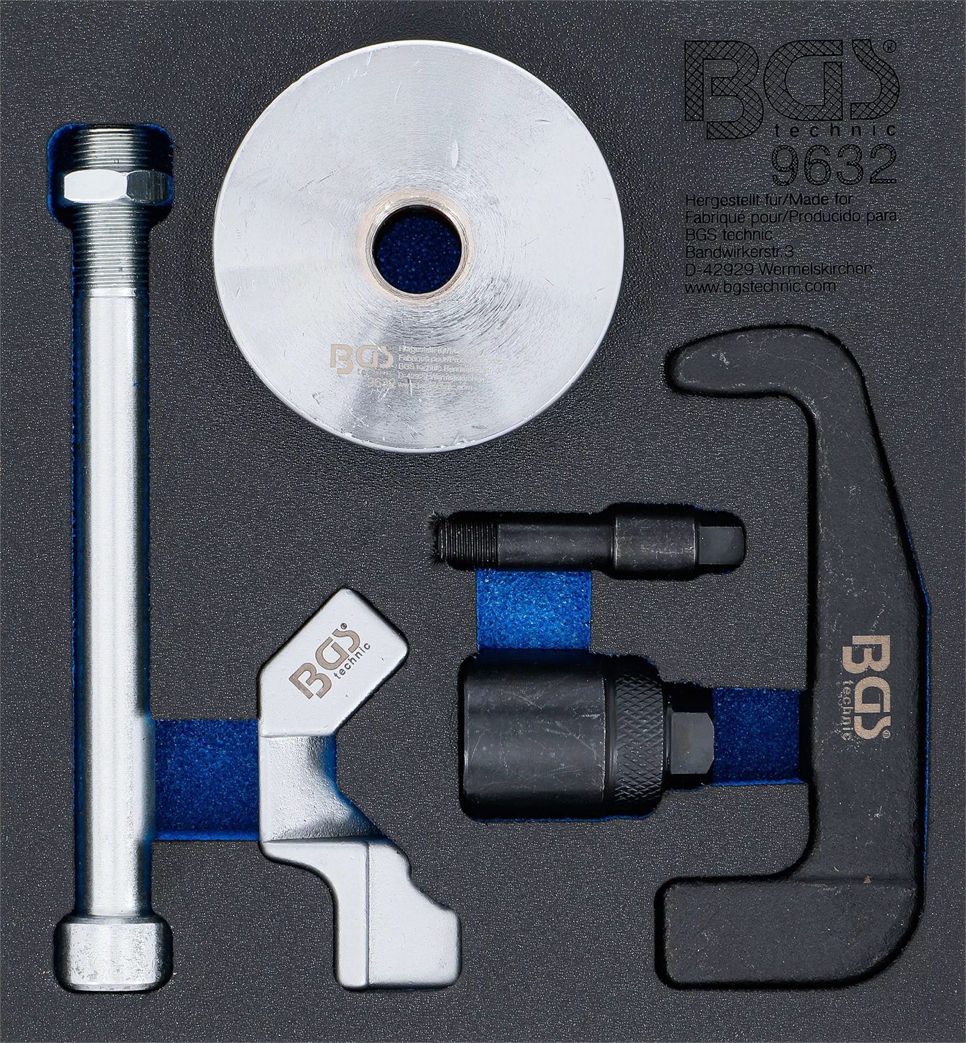 BGS technic Estrattore per Iniettori Bosch CDI - Set di 6 Pezzi per Officina