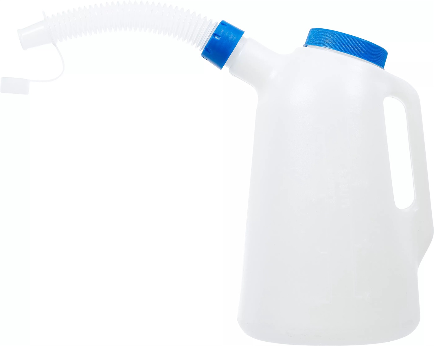 BGS 9939 - Recipiente per fluidi 2L con beccuccio flessibile e coperchio in polietilene HDPE