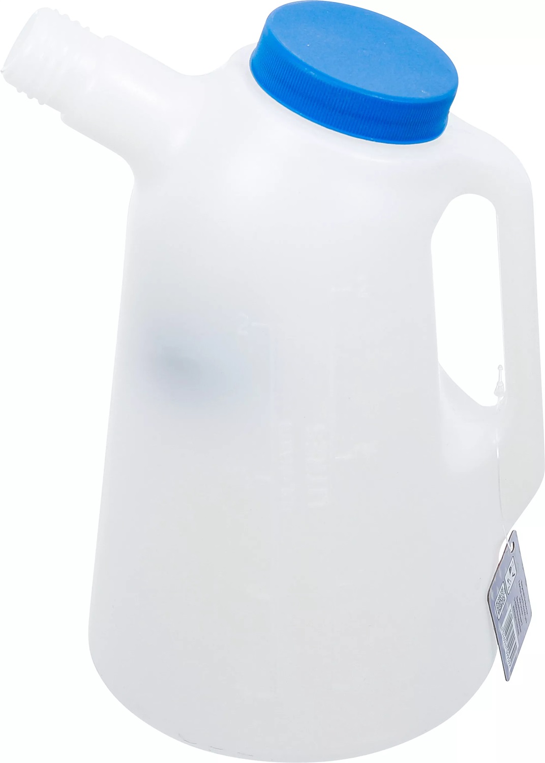BGS 9939 - Recipiente per fluidi 2L con beccuccio flessibile e coperchio in polietilene HDPE