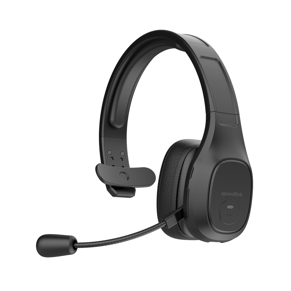 Speedlink Cuffie SONA Bluetooth - Cuffie mono con microfono e soppressione del rumore, collegamento wireless o cavo USB, nere